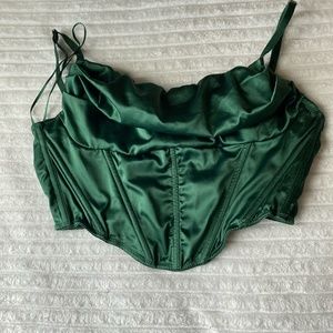 Urban Lexi Satin Cowl Corset Top